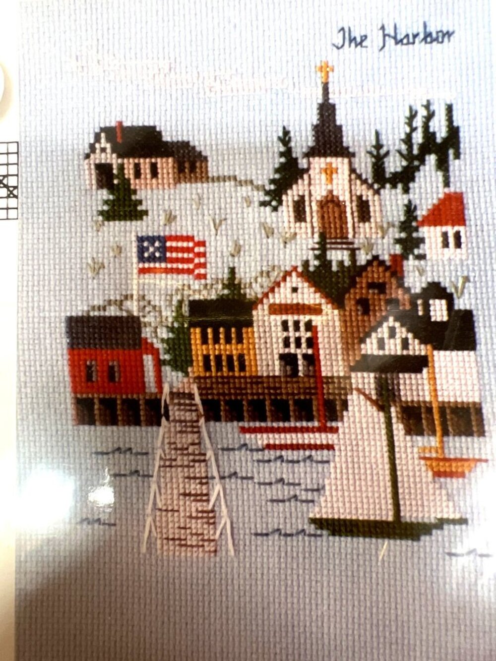 The Harbor Cross Stitch Pattern Miniatures By Lorraine 5 X 7 14 Count Counted De